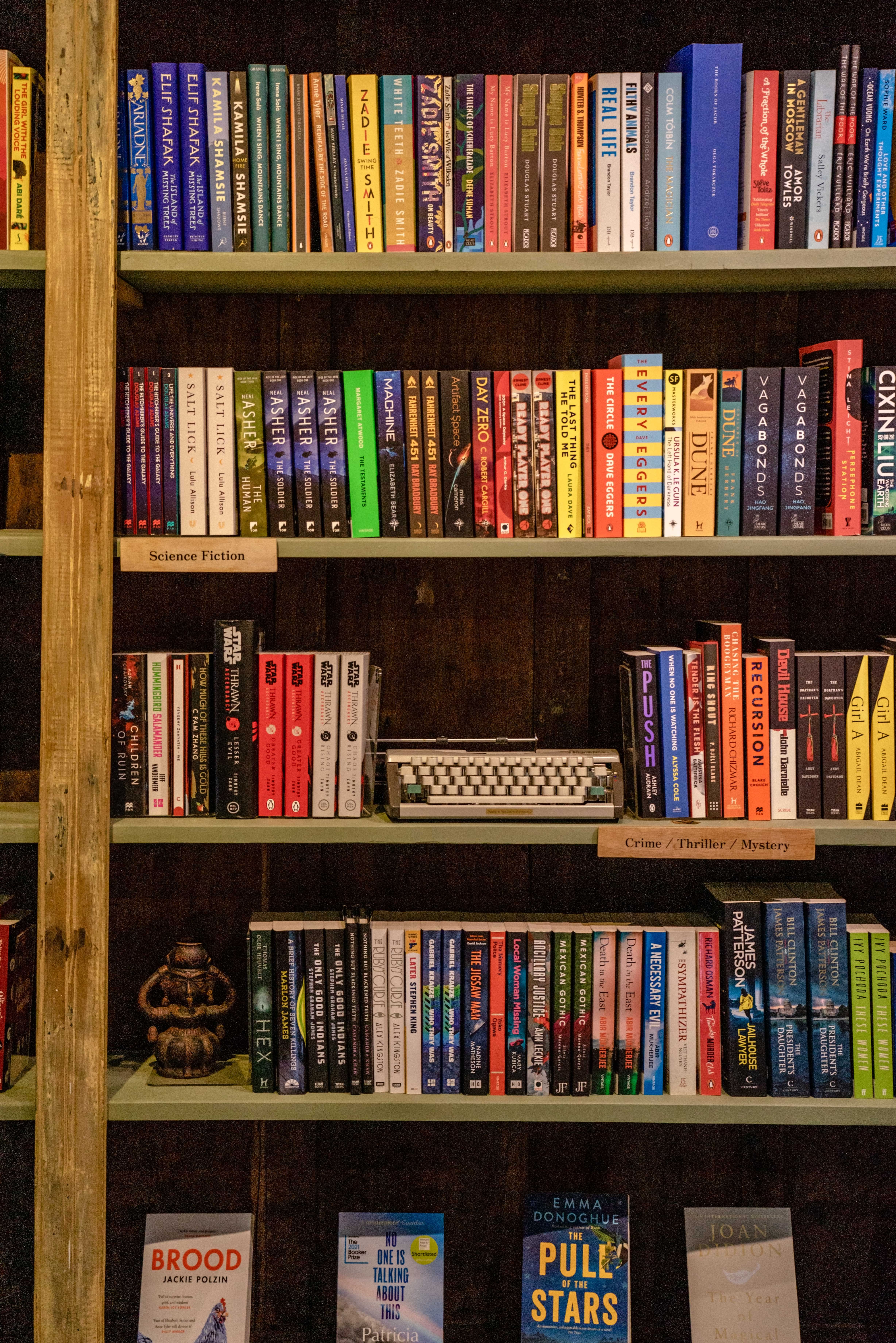 Example of a clear, straight-on bookshelf photo 3